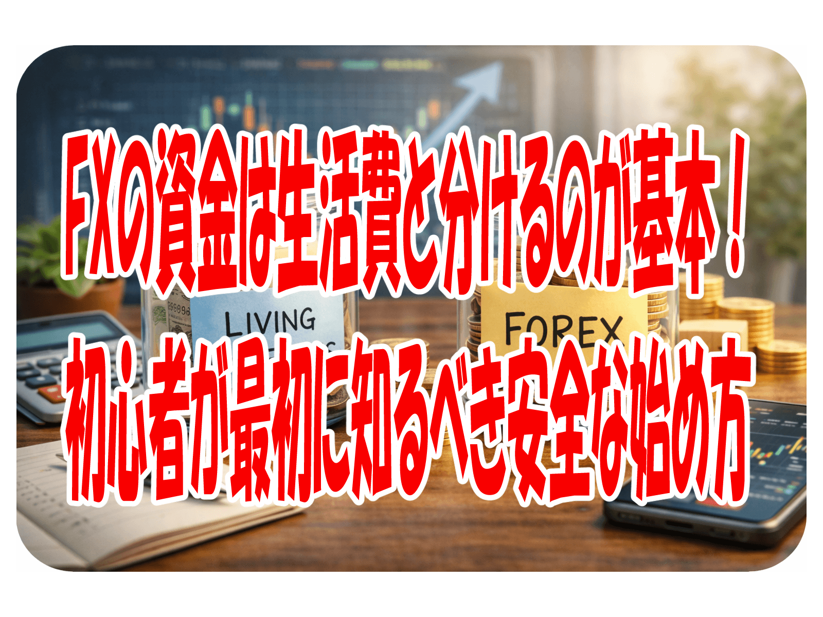 FXの資金は生活費と分けるのが基本！初心者が最初に知るべき安全な始め方