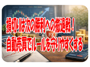 損切りは次の勝利への撤退戦！自動売買でルールを守りやすくする