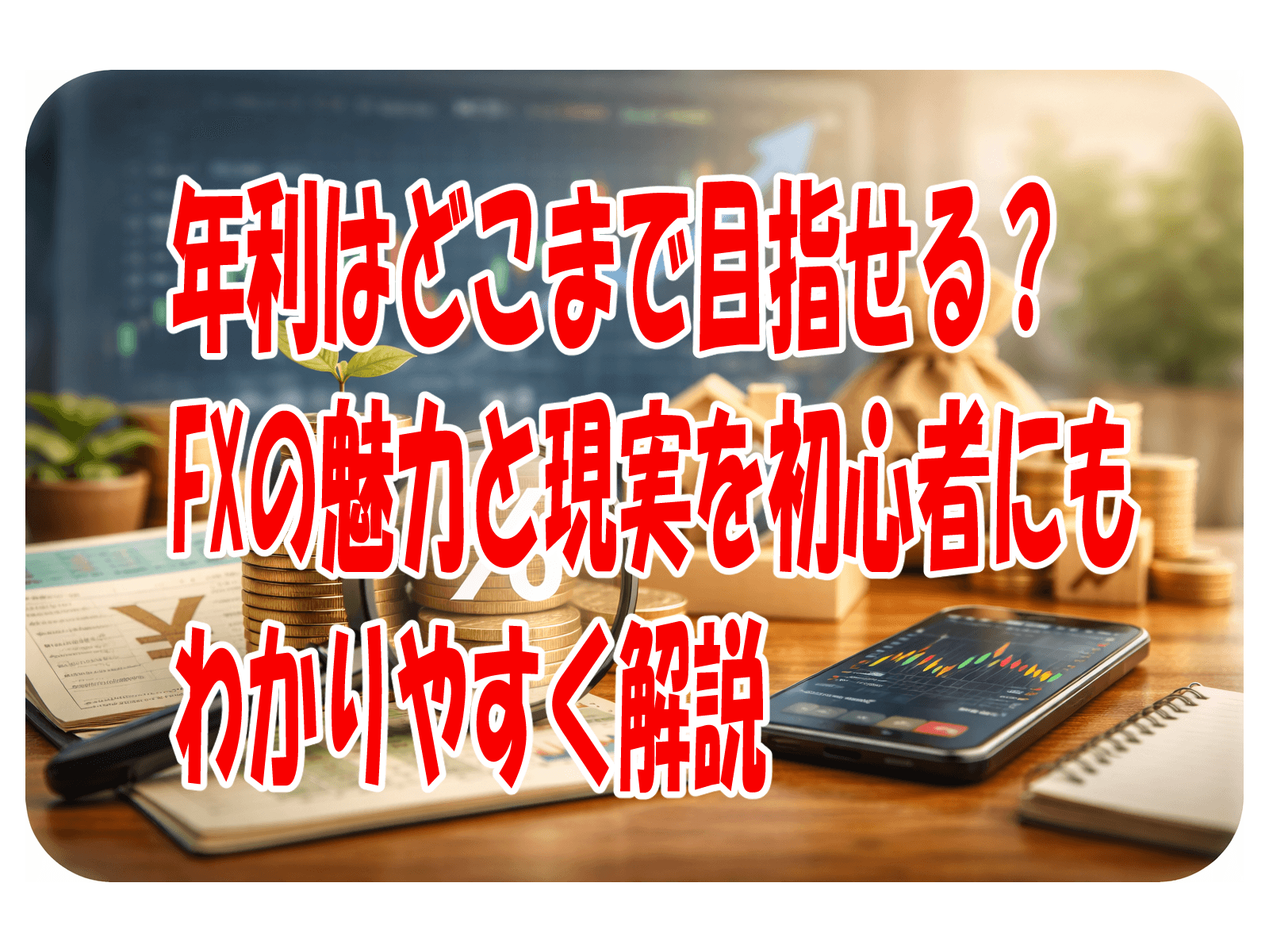 年利はどこまで目指せる？FXの魅力と現実を初心者にもわかりやすく解説