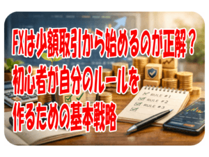 FXは少額取引から始めるのが正解？初心者が自分のルールを作るための基本戦略