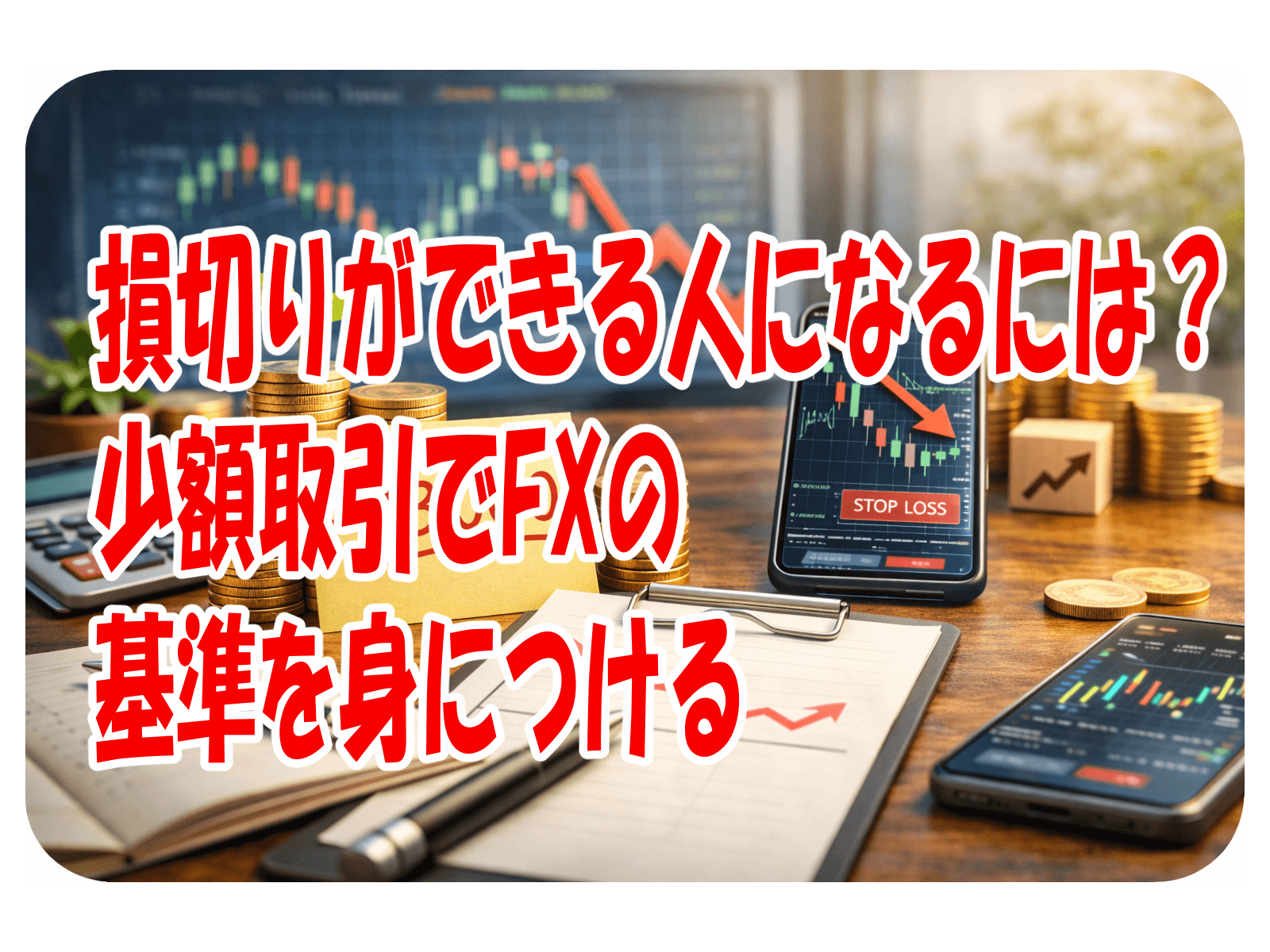 損切りができる人になるには？少額取引でFXの基準を身につける